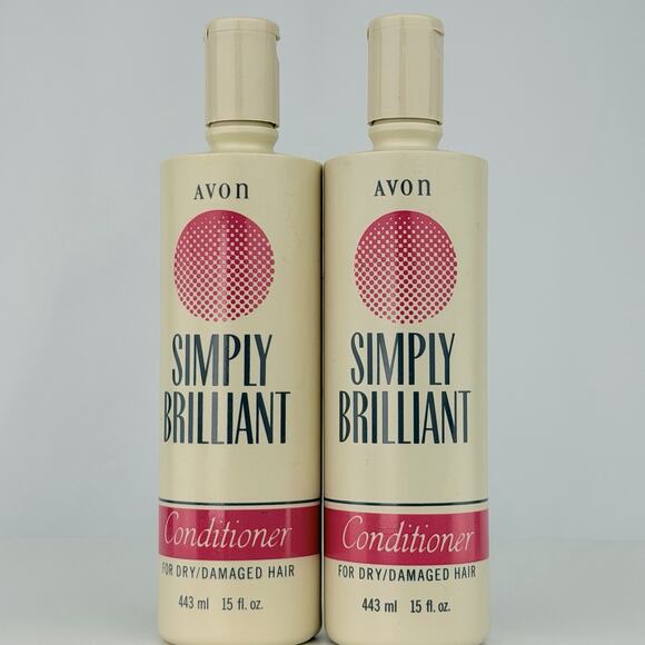 Avon Other - Vintage 1989 Avon Simply Brilliant Conditioner Dry Damaged Hair 15 Oz Lot 2